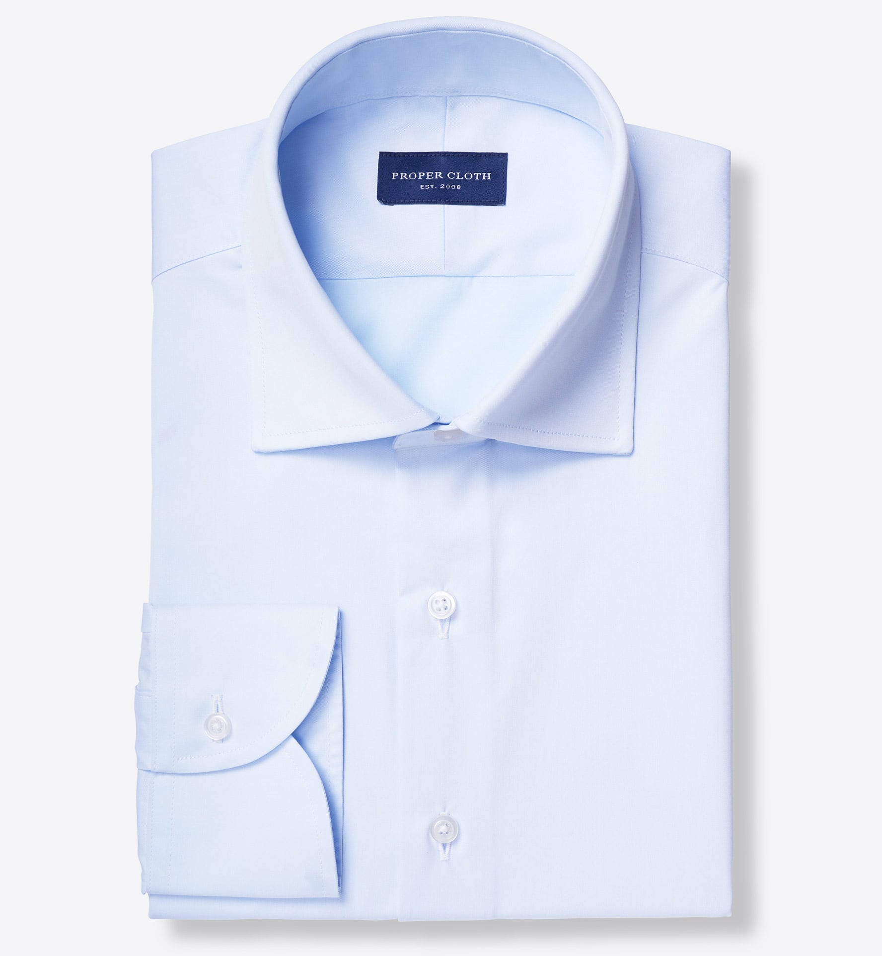 The Thomas Mason 140s Goldline Dress Shirt in Light Blue