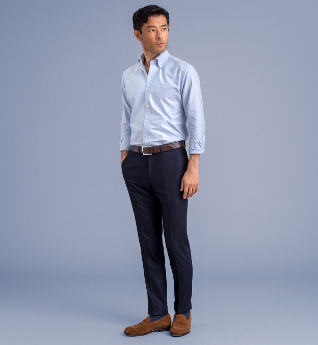 Light Blue Heavy Oxford by Proper Cloth