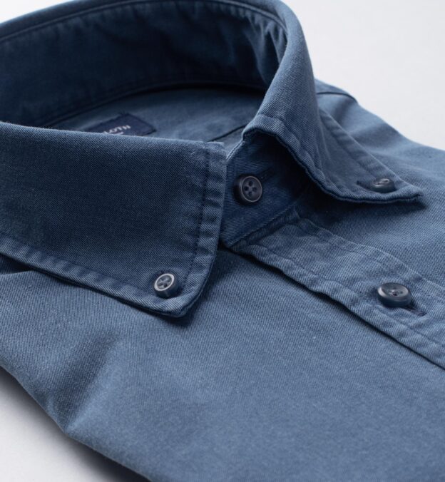 Albiate Washed Slate Blue 60s Denim by Proper Cloth