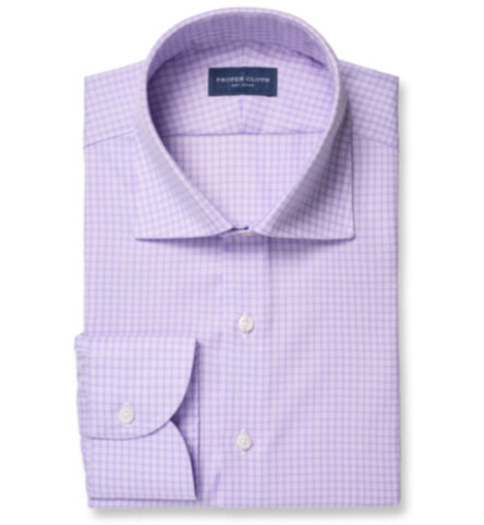 Suggested Item: Mayfair Wrinkle-Resistant Lavender Micro Check