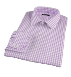 Light Purple Gingham Shirts by Proper Cloth