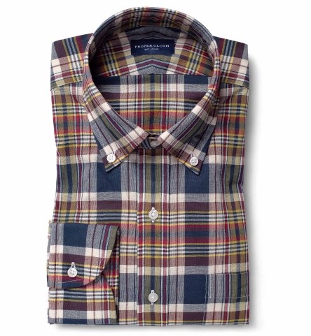 Blue Madras Dress