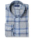 Canclini Light Grey and Blue Plaid Beacon Flannel Shirt Thumbnail 1
