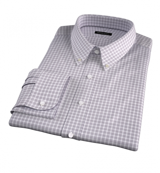 black micro check business shirt