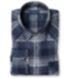 Canclini Navy and Grey Ombre Plaid Beacon Flannel Shirt Thumbnail 1