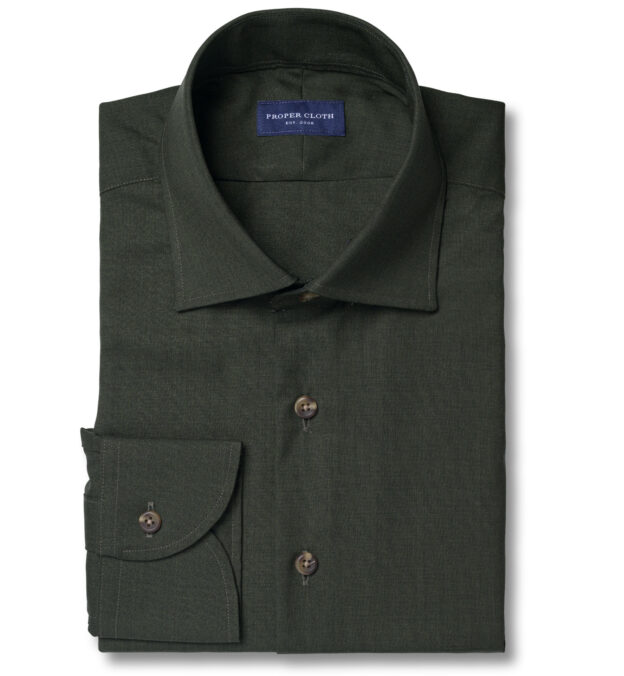 Reda Pine Merino Wool Shirt by Proper Cloth