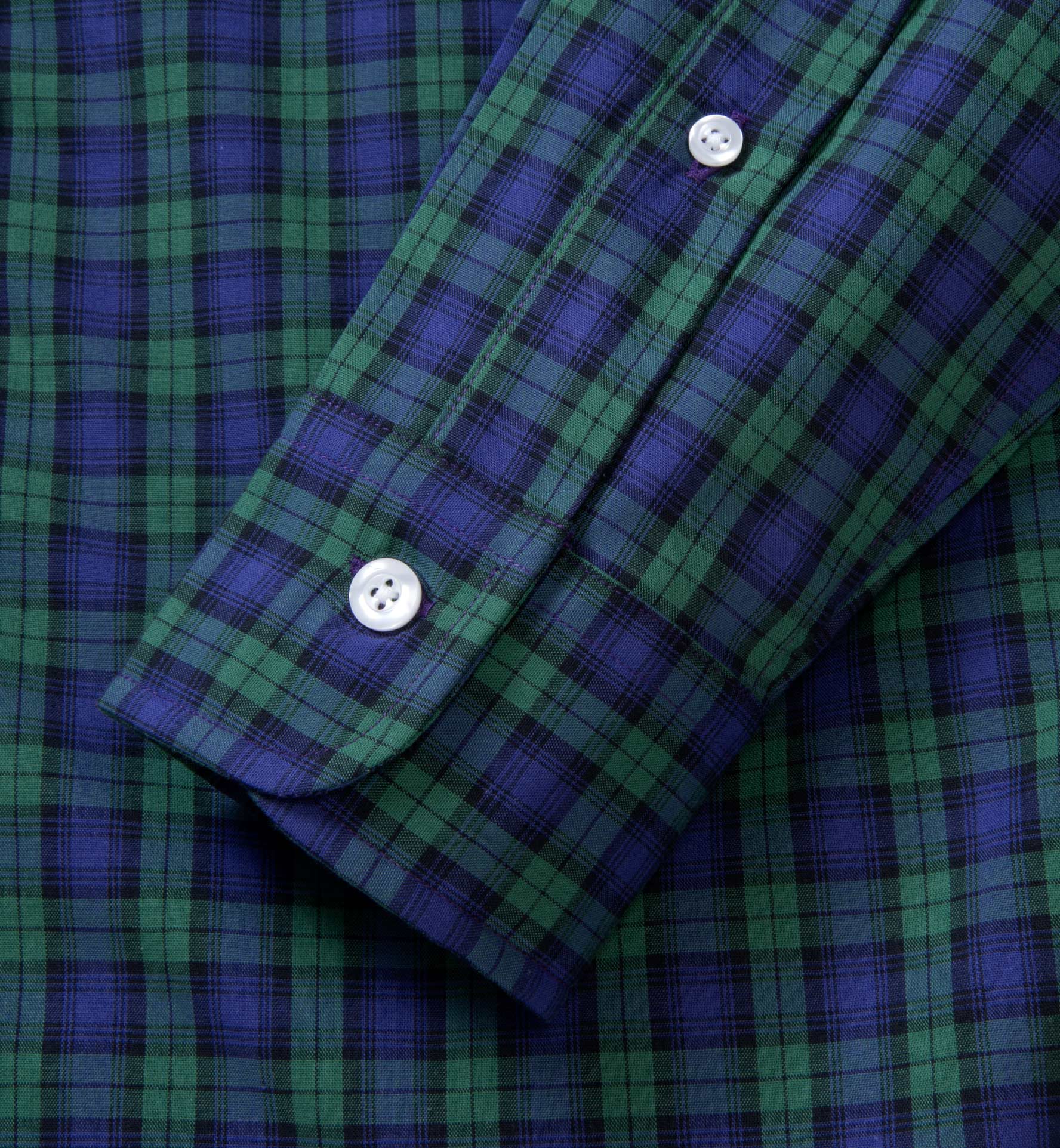 Black Watch Tartan Fitted Shirt by Proper Cloth