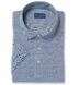Monterey Slate Cotton and Linen Blend Knit Pique Shirt Thumbnail 1