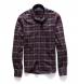 Canclini Red and Grey Plaid Beacon Flannel Shirt Thumbnail 2