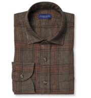 Suggested Item: Leomaster Washed Chestnut and Sienna Plaid Linen