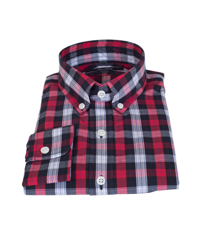 Crosby Red Plaid Custom Made Shirt 