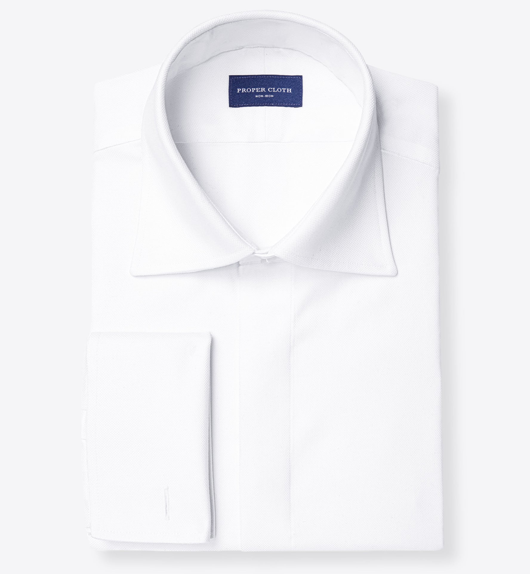 Non-Iron Supima White Royal Oxford Shirt by Proper Cloth