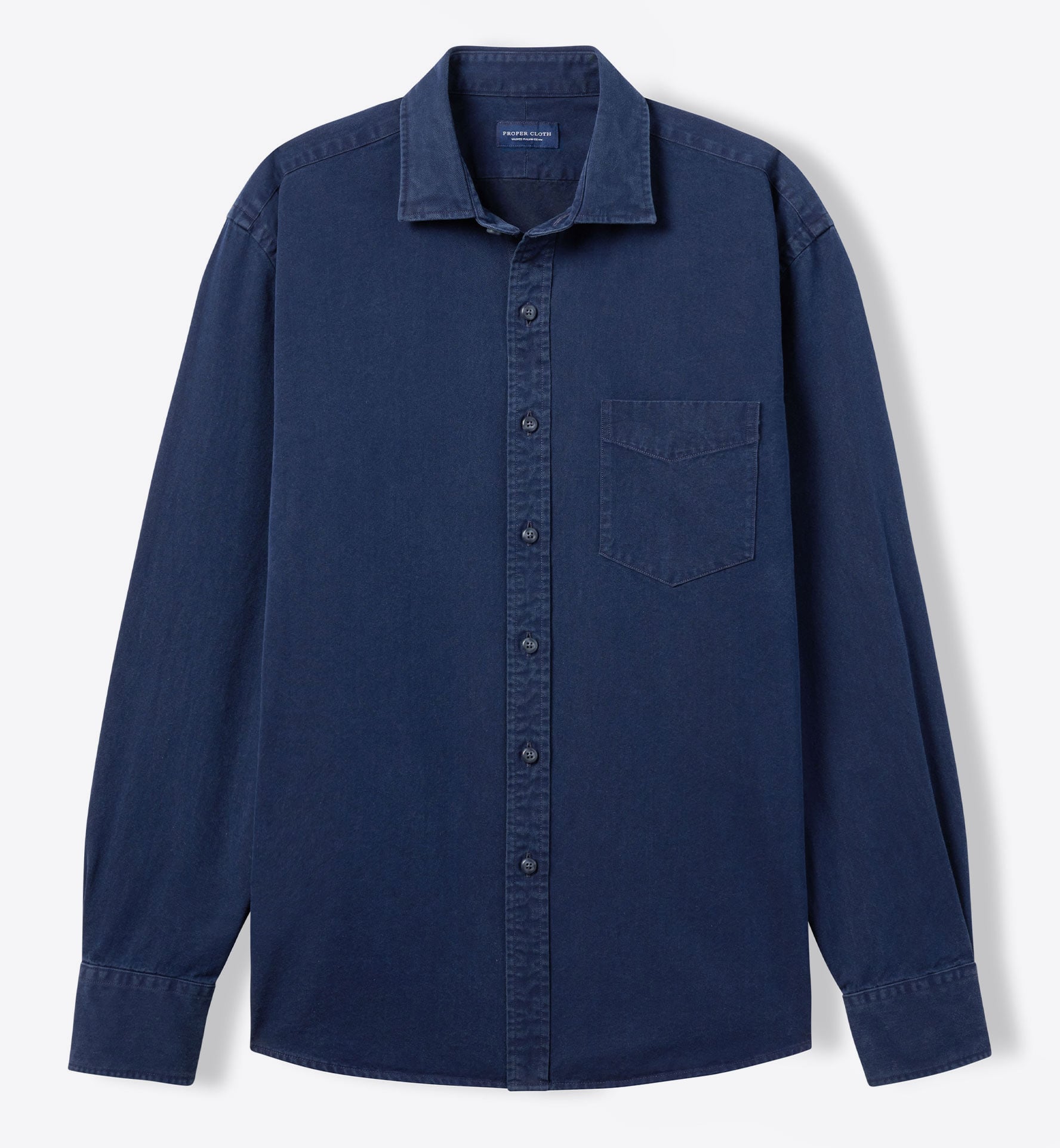 Albiate Indigo Washed Denim Western Shirt Shirt