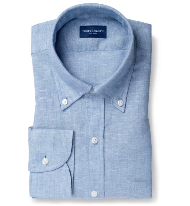 linen blend dress shirt