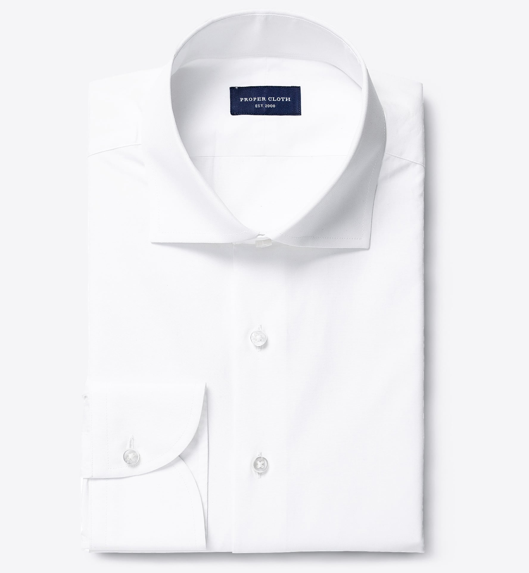 luxury white dress shirt