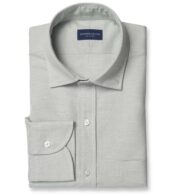 Suggested Item: Portuguese Light Grey Cotton and Hemp Heavy Oxford