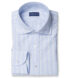 American Pima Light Blue Vintage Stripe Heavy Oxford Shirt Thumbnail 1