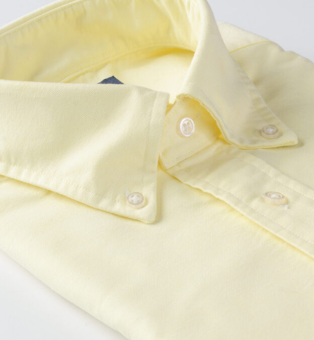 Washed Faded Yellow Heavy Oxford