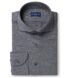 Reda Grey Melange Merino Wool Jersey Knit Shirt Thumbnail 1