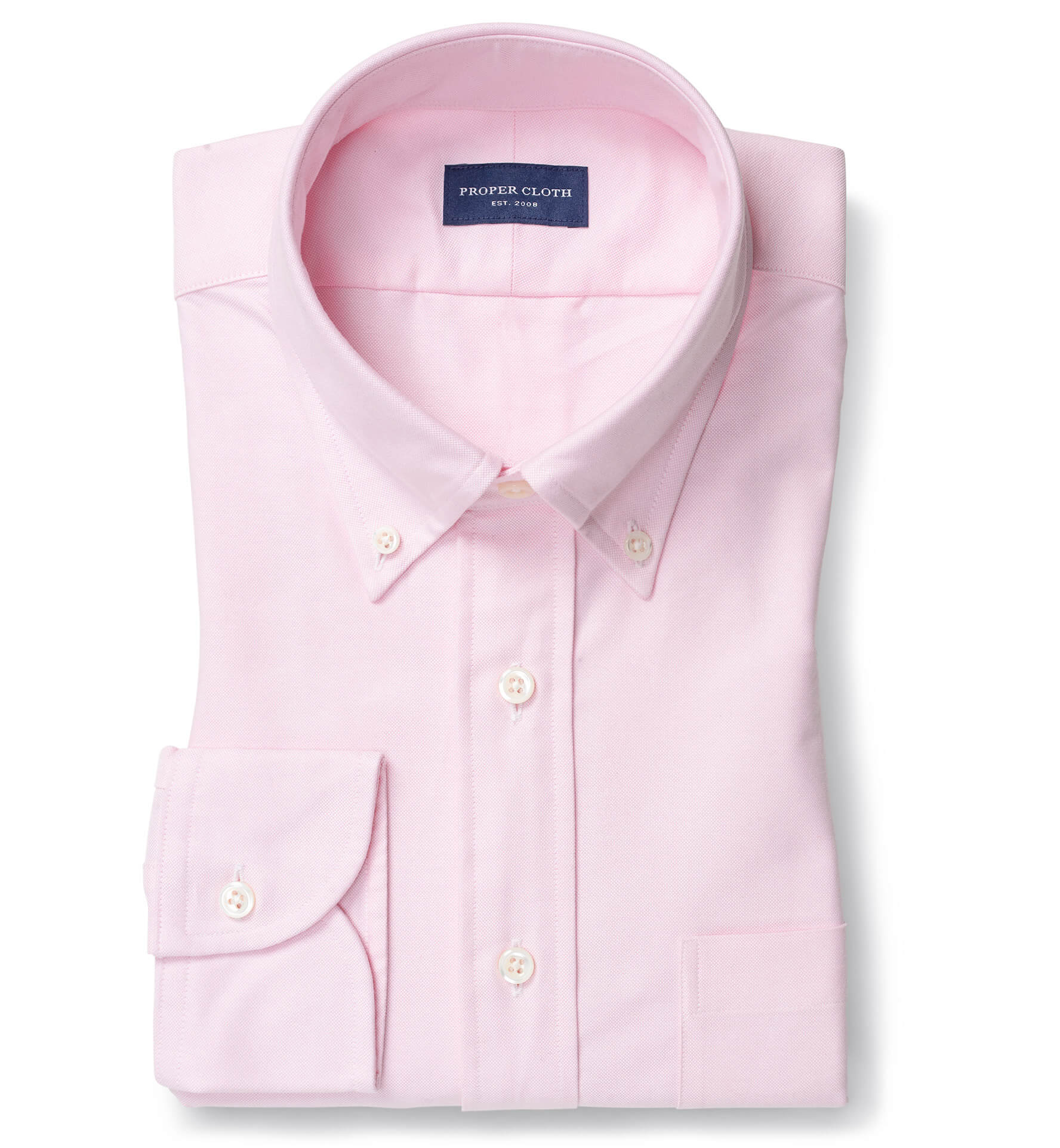 Light Pink Heavy Oxford Dress Shirt by Proper Cloth