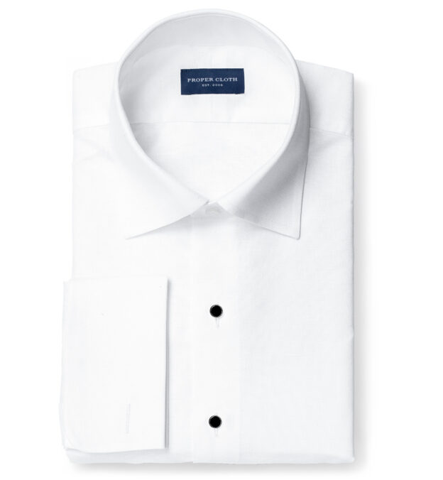 Mens Oxford New York Sizes 16 17.5 Linen Blend Long Sleeve Shirt Custom Fit 