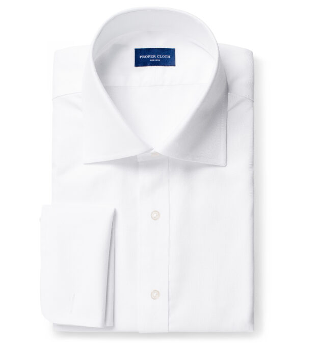 Proper Cloth Non-Iron Supima White Royal Oxford French Cuff