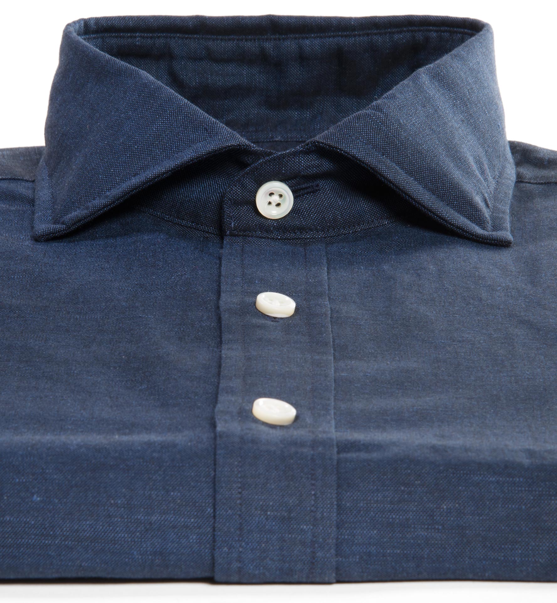 navy linen shirt women