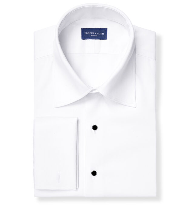 Non-Iron Stretch Supima White Twill Shirts by Proper Cloth