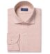 Monterey Peach Cotton and Linen Long Sleeve Polo Shirt Thumbnail 1