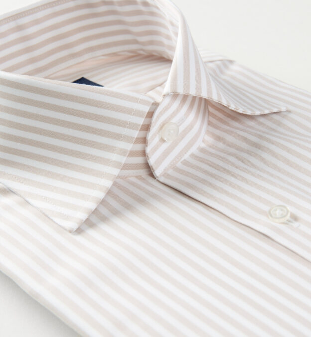 Thomas Mason WR Terra Cotta Stripe by Proper Cloth