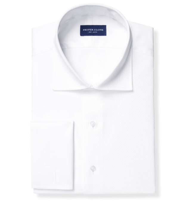 Thomas Mason Goldline White Fine Twill Custom Made Shirt Shirt by ...