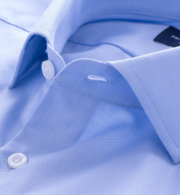 Thomas Mason Light Blue Royal Oxford Custom Dress Shirt Shirt by 