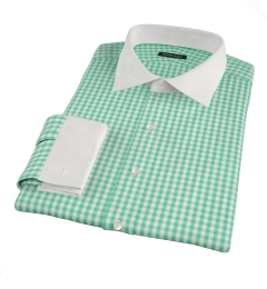 Canclini Light Green Gingham Men's 
