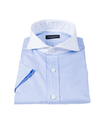 Canclini Light Blue End on End Tailor Made Shirt 
