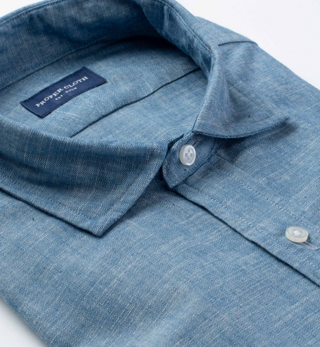 Japanese Light Indigo Slub Chambray by Proper Cloth