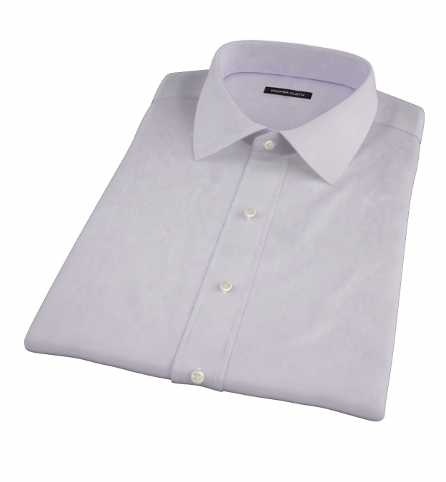 Canclini Lavender Imperial Twill Shirts by Proper Cloth
