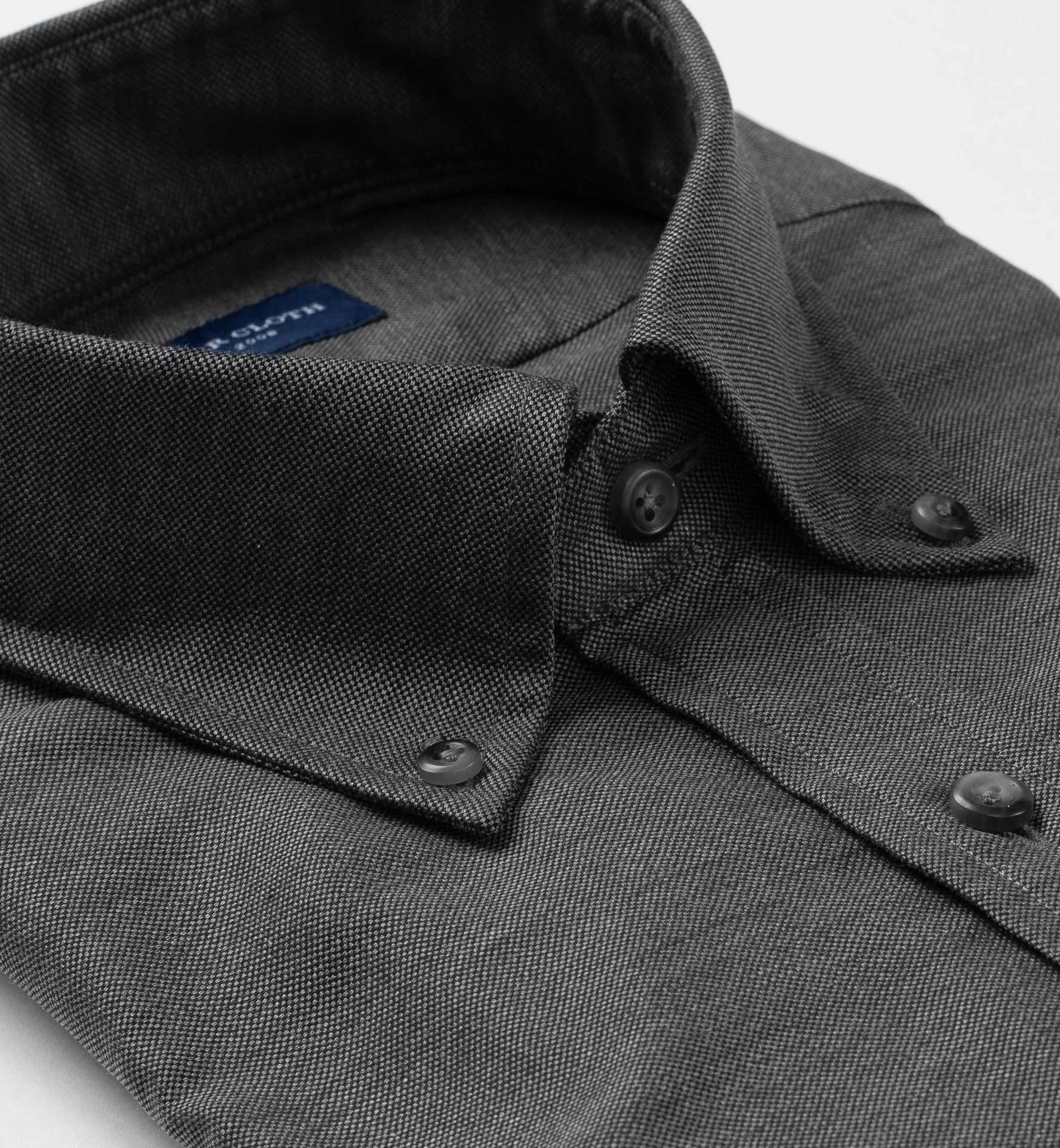 Charcoal Melange Oxford Custom Made Shirt by Proper Cloth