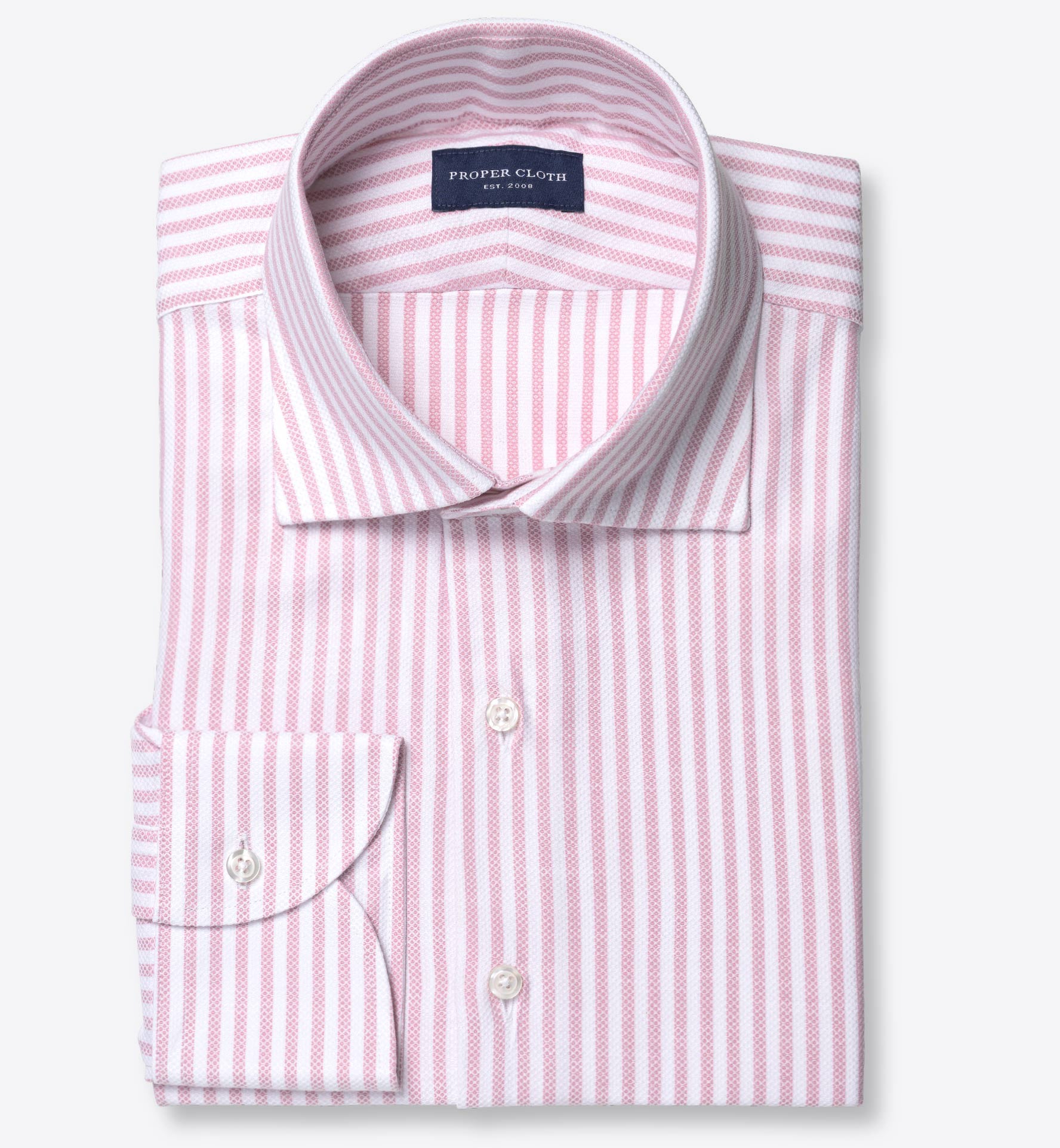 Amalfi Pale Sage Melange Pique Shirts by Proper Cloth