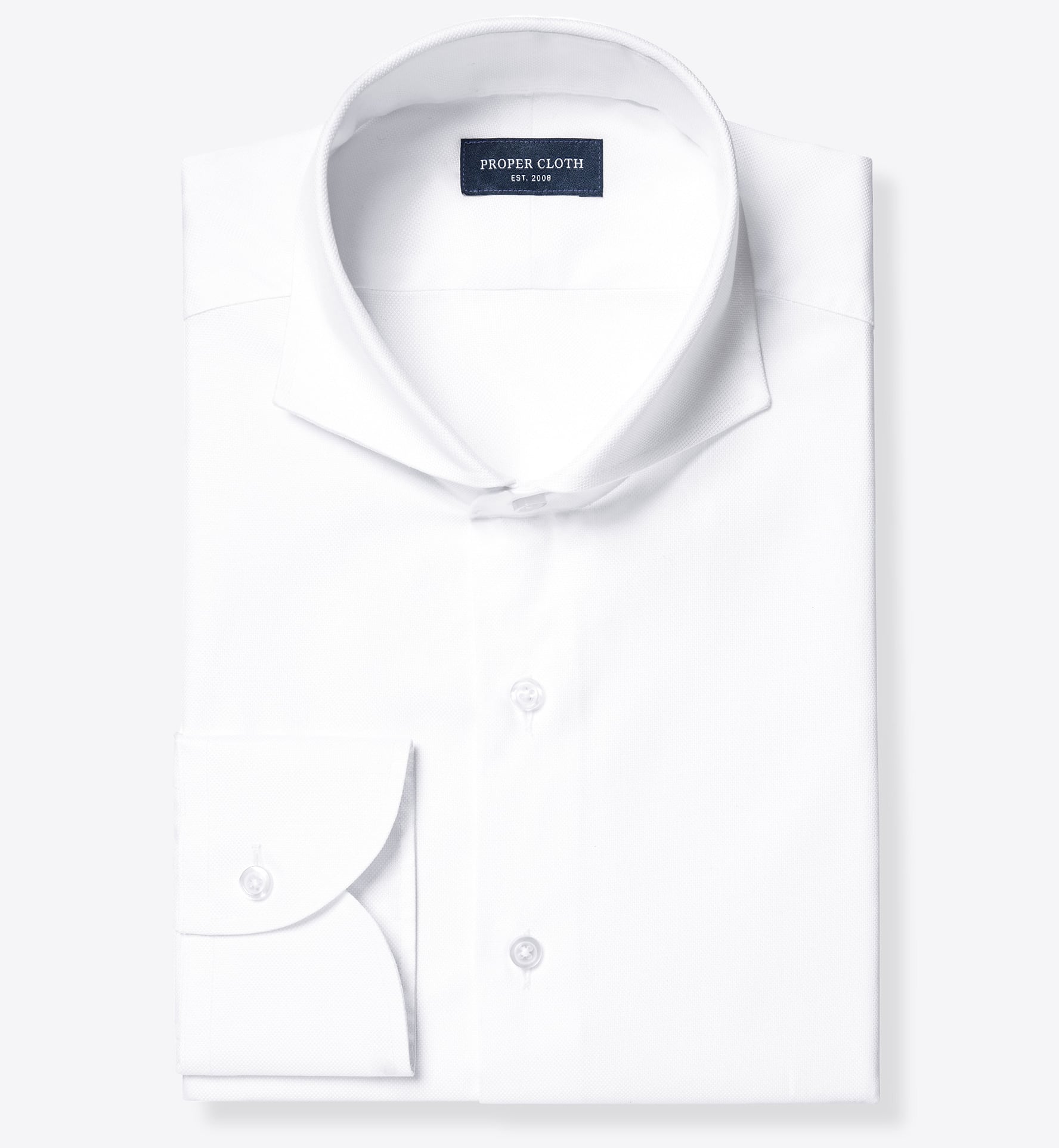 Thomas Mason White Royal Oxford Shirt by Proper Cloth