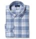 Mesa Faded Blue Cotton and Linen Plaid Shirt Thumbnail 1