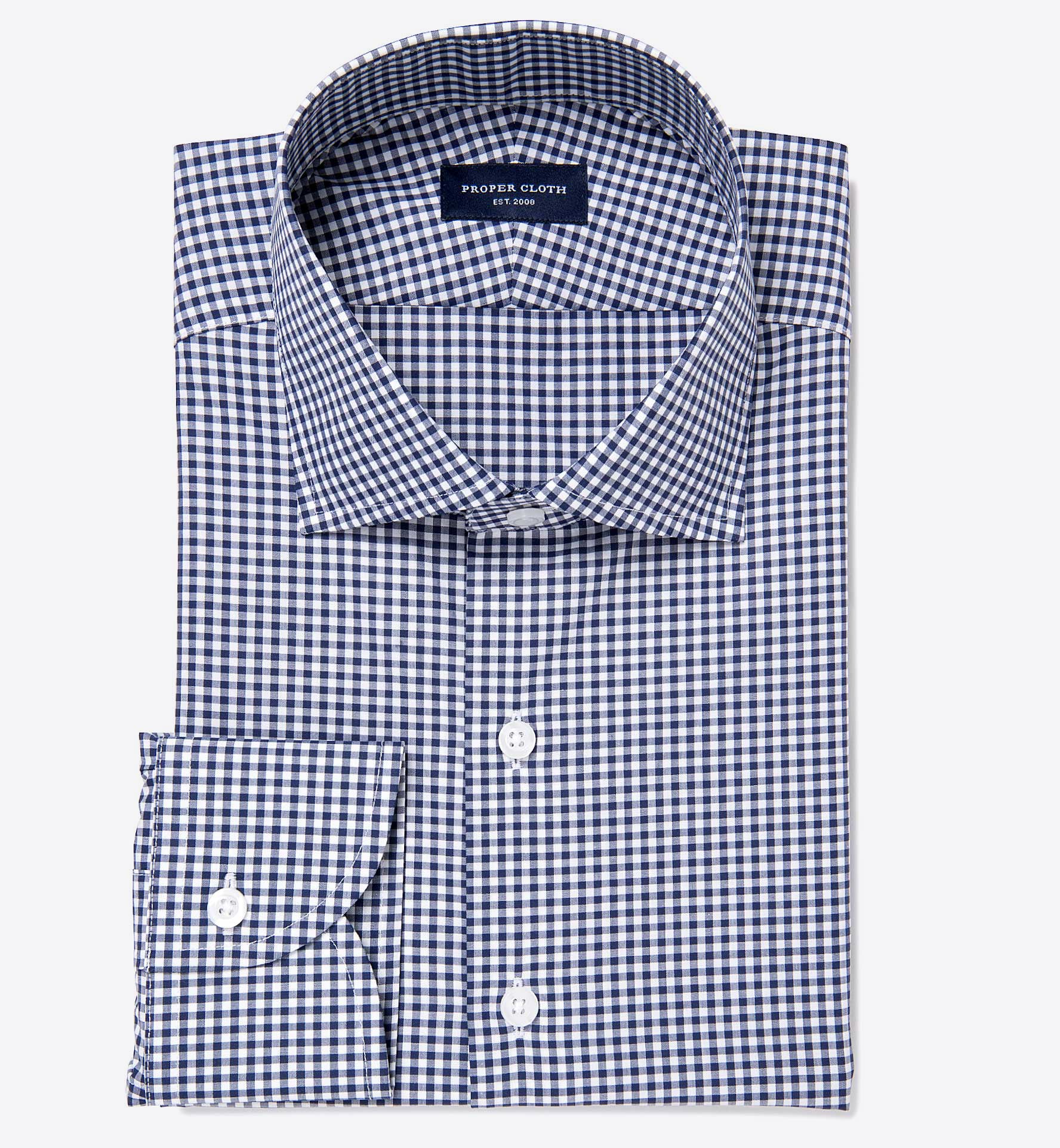 mini gingham dress shirt
