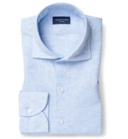 Suggested Item: Portuguese Light Blue Cotton Linen Oxford