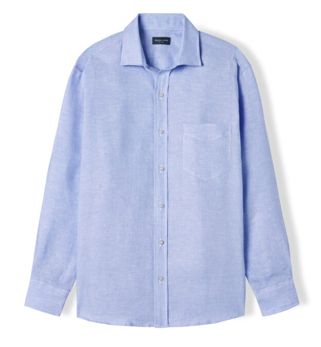 Baird McNutt Light Blue Irish Linen Shirt by Proper Cloth