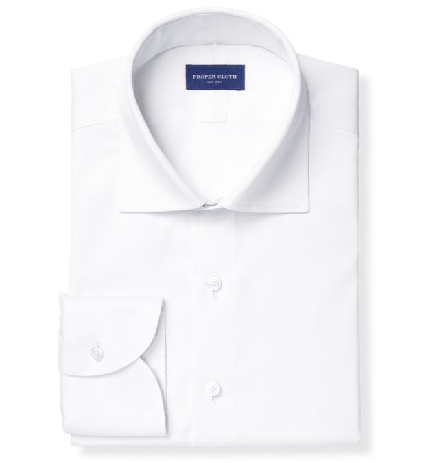 Non-Iron Stretch Supima White Twill Shirts by Proper Cloth