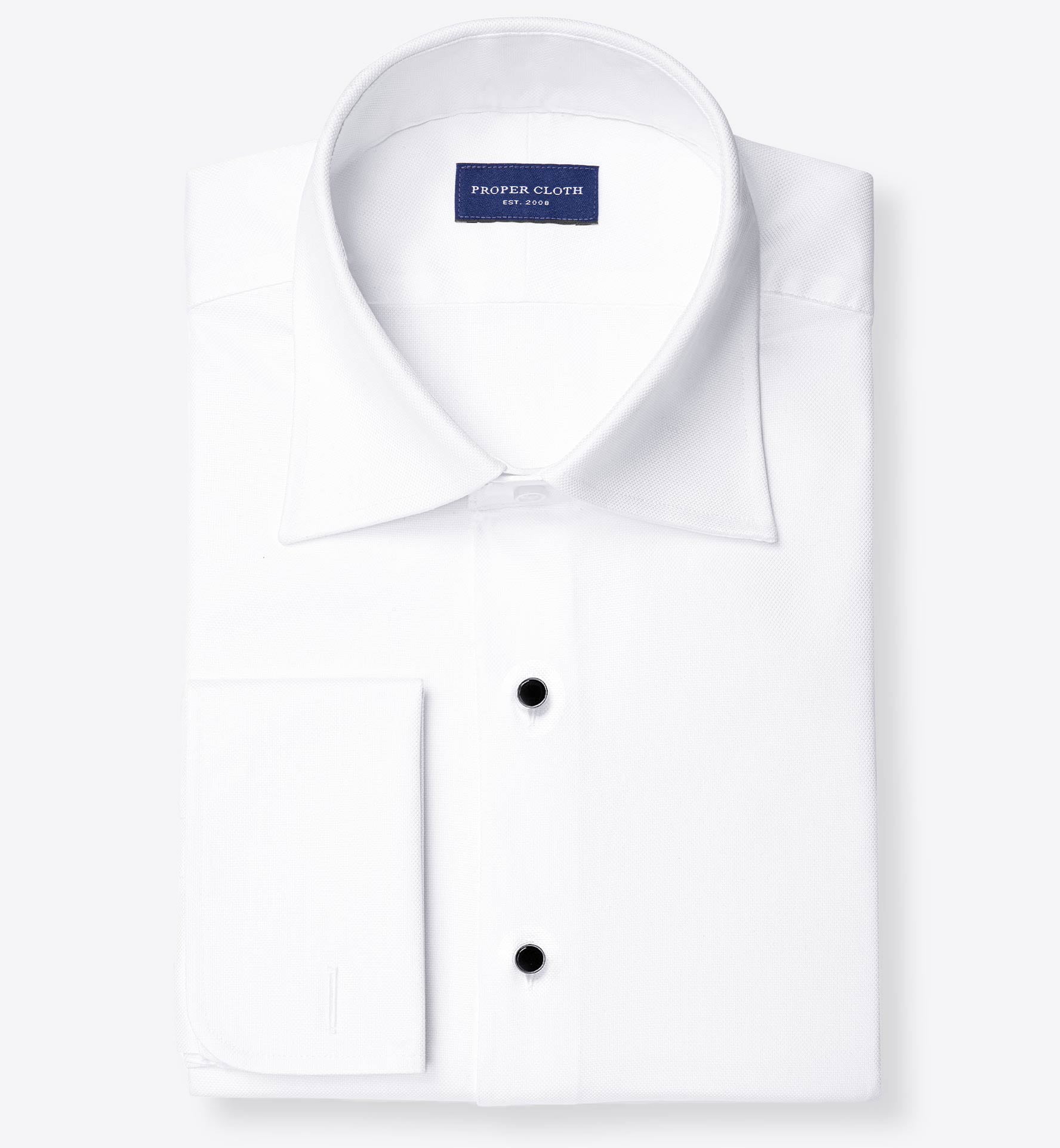 Thomas Mason White Royal Oxford Tailor Made Shirt Shirt by