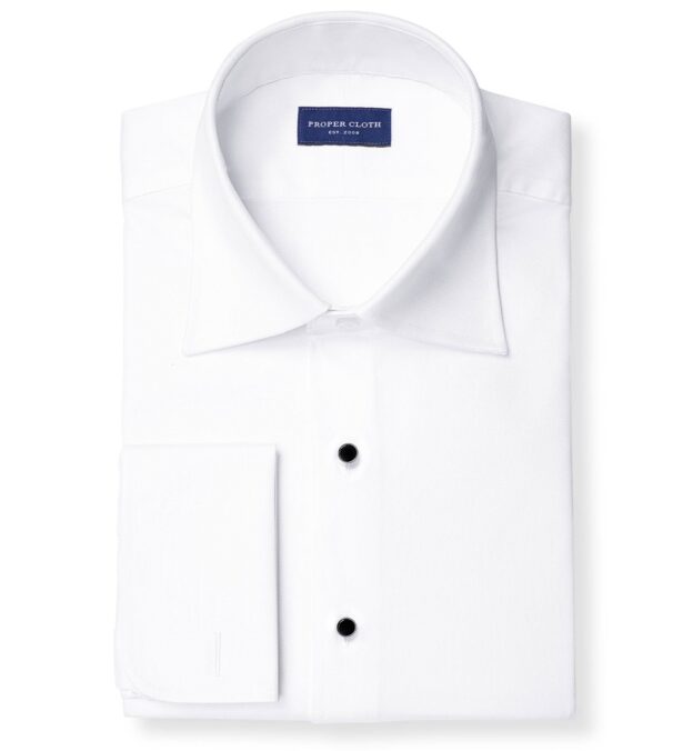 Thomas Mason White Royal Oxford Tailor Made Shirt Shirt by Proper Cloth