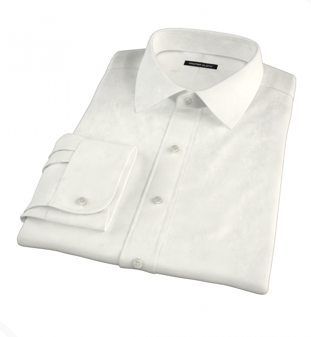 opaque white dress shirt