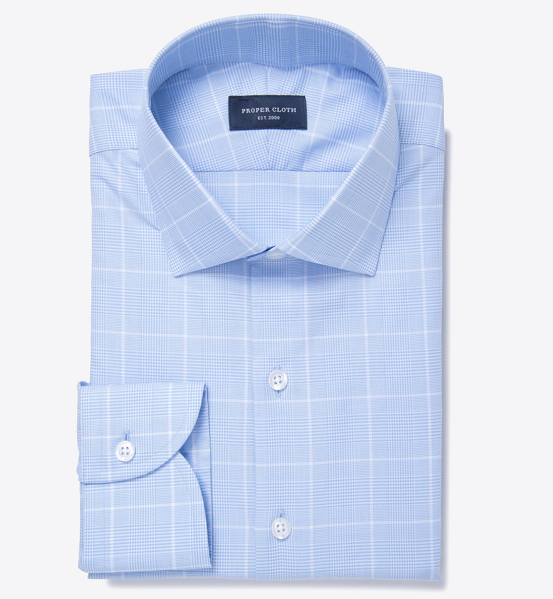 Morris Wrinkle-Resistant Prince of Wales Check Men's Dress Shirt by ...