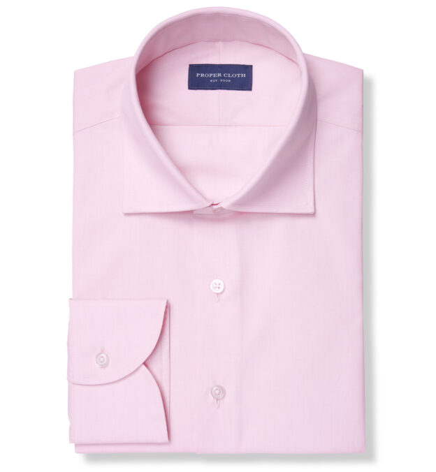 Stanton 120s Pink End-on-End Shirt by Proper Cloth