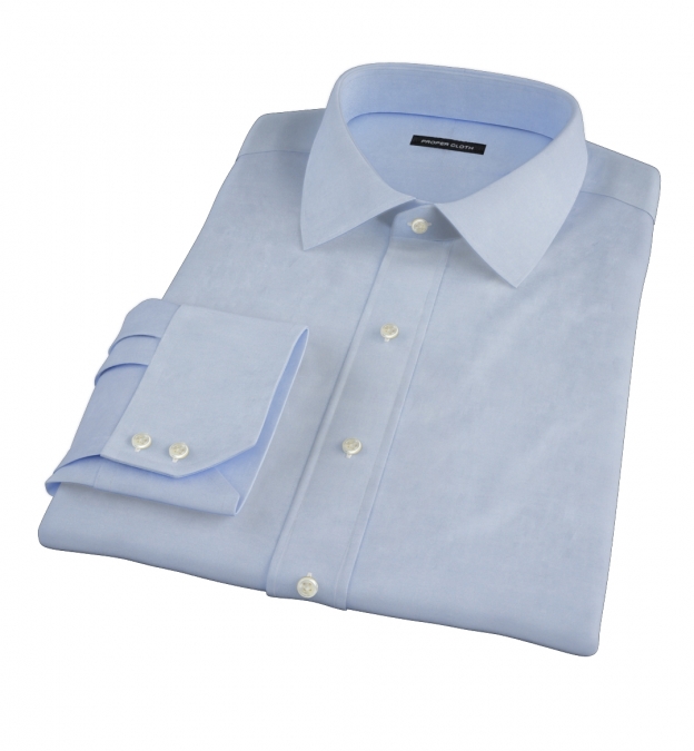 Thomas Mason Goldline Light Blue Royal Oxford Custom Dress Shirt Shirt ...
